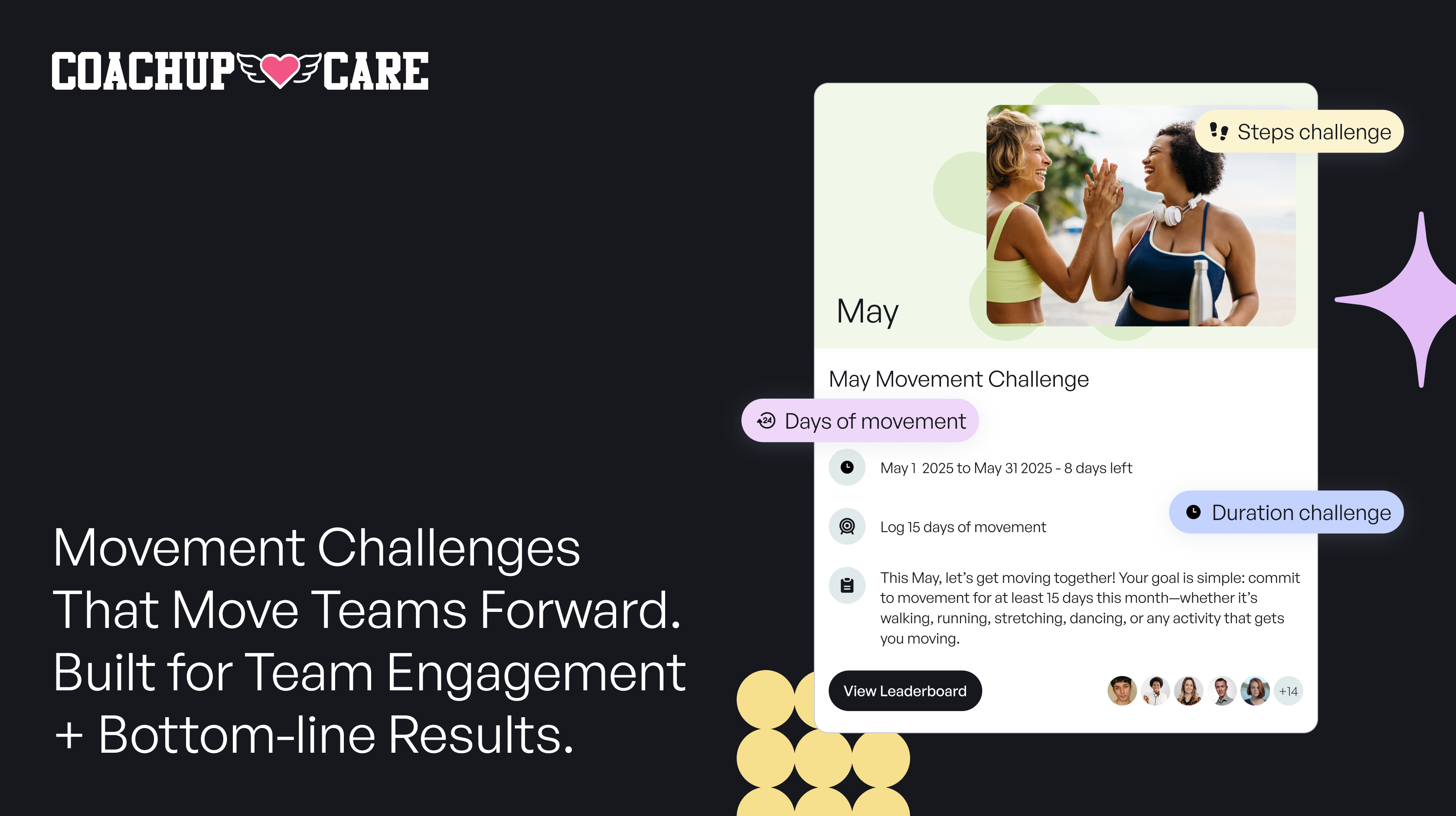 CoachUp Care Introduces Move, Wellness-Gamification That Transforms Daily Workforce Activity Into Actionable Insight